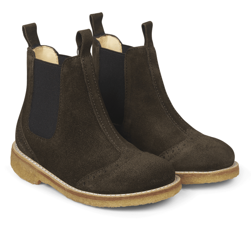 Angulus chelsea boot // olijfgroen suede