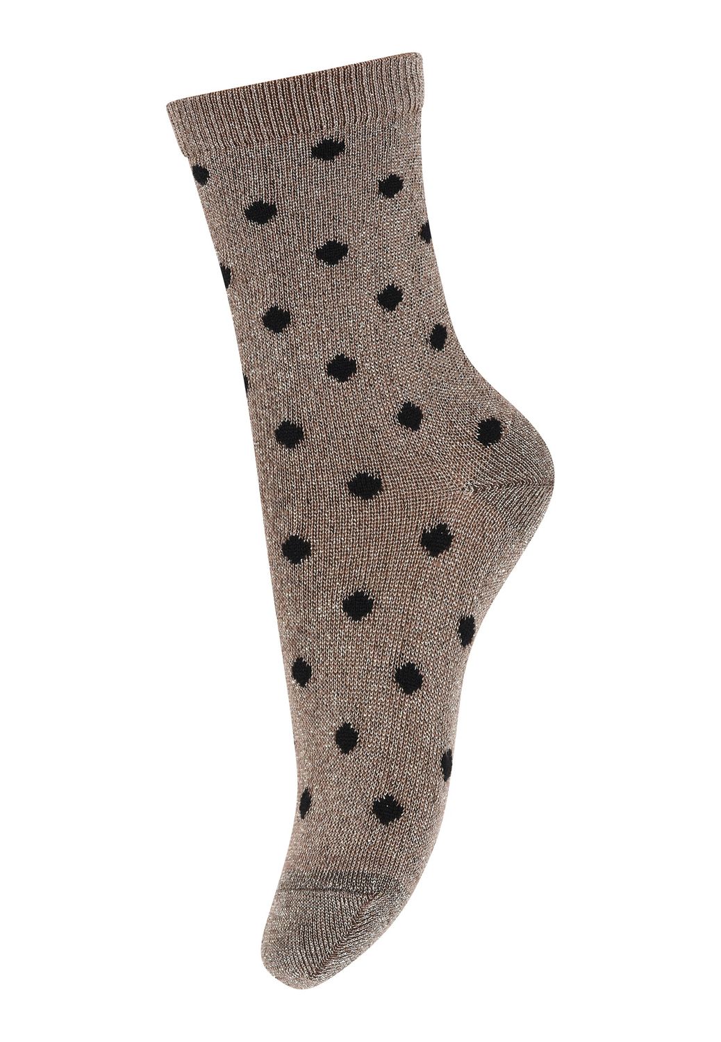 MP Denmark Irma Glitter Socks - Brown Sienna