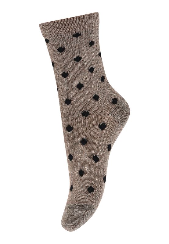 MP Denmark Irma Glitter Socks - Brown Sienna