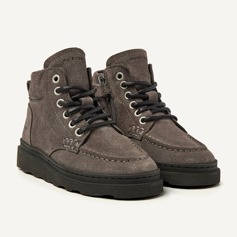 Nubikk Jonah Polar JR - Dark Grey Suede