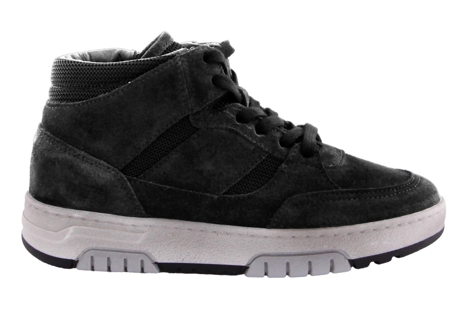 GIGA halfhoge veterschoen - suede zwart GIGA halfhoge veterschoen - suede zwart
