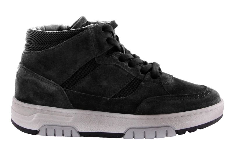 GIGA  halfhoge veterschoen - suede zwart
