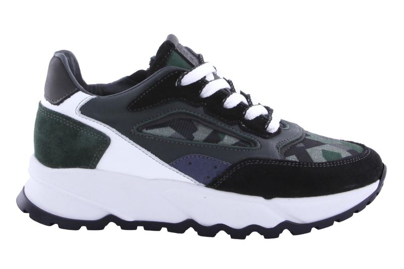 GIGA sneaker - zwart met camouflage en wit