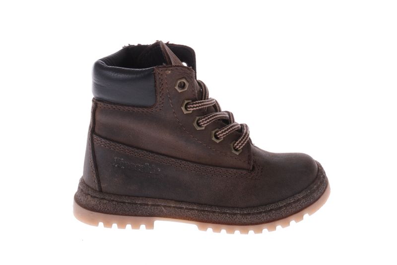 Pinocchio halfhoge veterschoen - taupe met grove zool