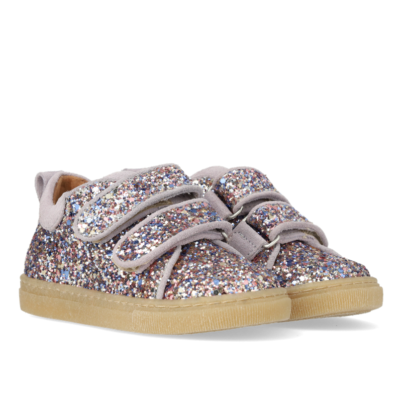 Angulus klittenbandschoen // Pastel Multi Glitter Lilac
