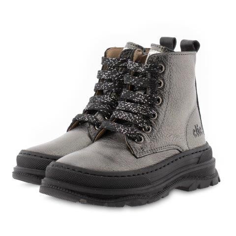 Clic! Bikerboot metallic met zwart en grijs Clic! Bikerboot metallic met zwart en grijs, Maat: 37