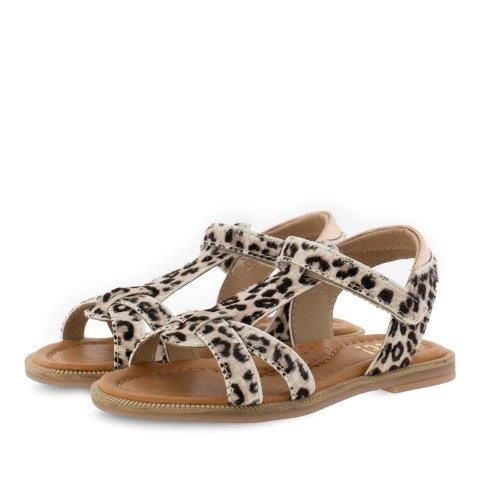 Clic! Sandaal met panterprint