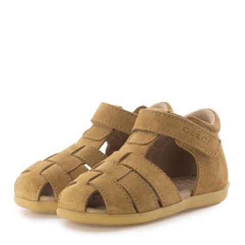 Clic! Sandaal taupe met dichte neus