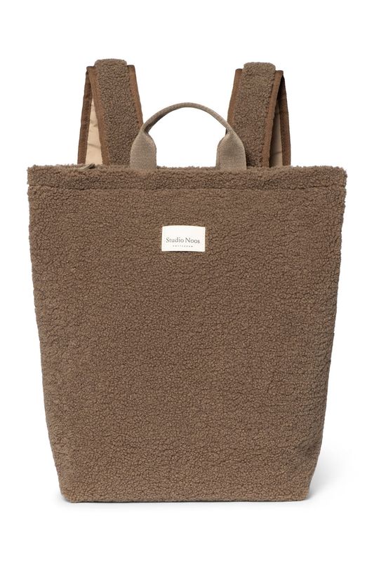 Studio Noos // Brown Teddy Adult Backpack