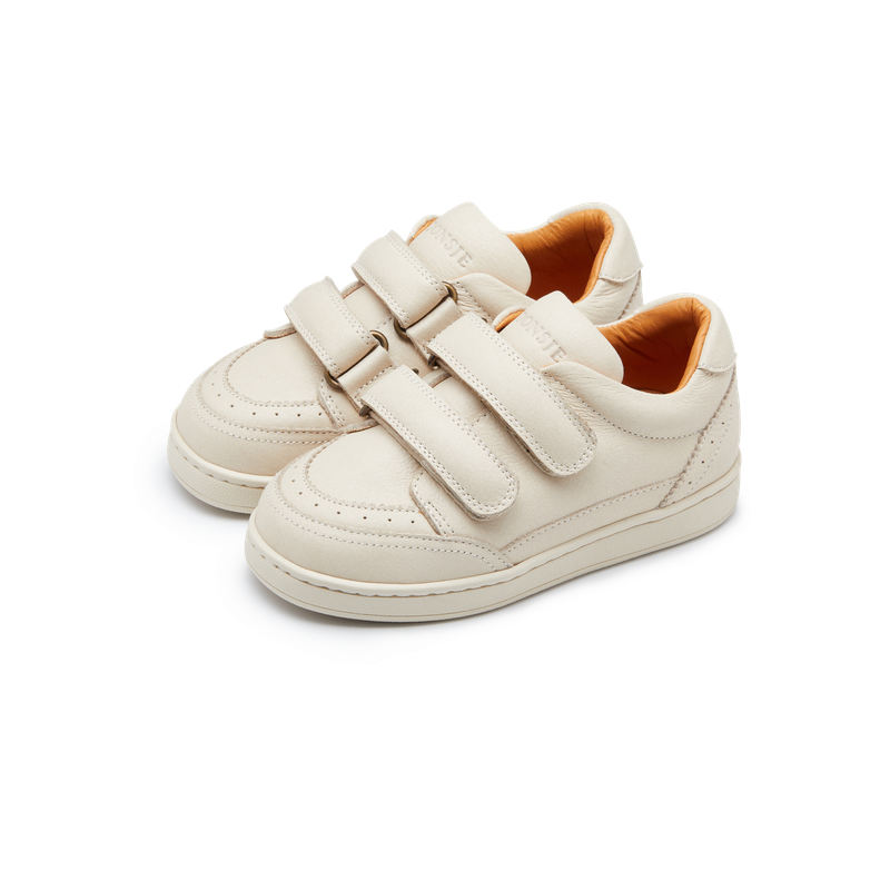 Donsje Kids Footwear // Marlee Sneakers | Cream Leather