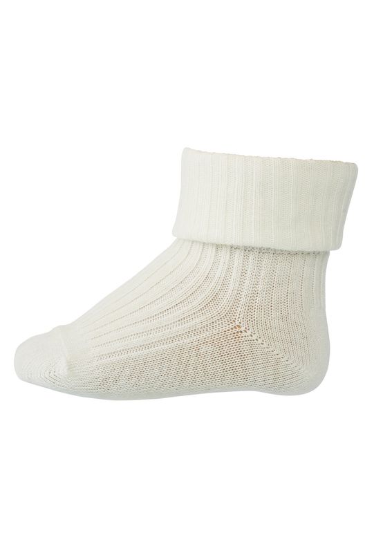 MP Denmark Cotton rib baby socks - Snow White