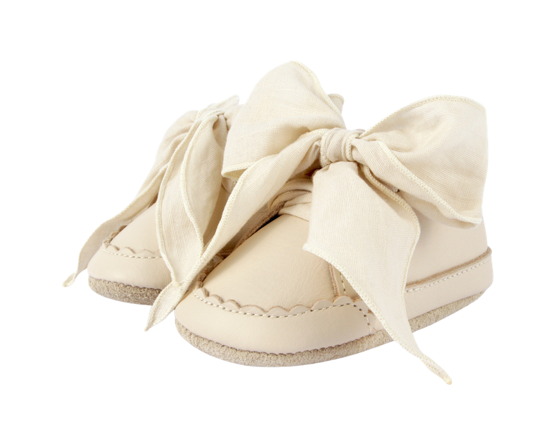 Donsje Baby Footwear // Lonny Sneakers | Cream Leather