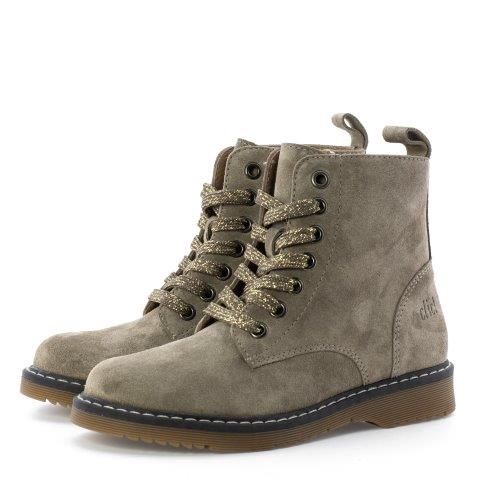 Clic! Bikerboot taupe suede, Maat: 24