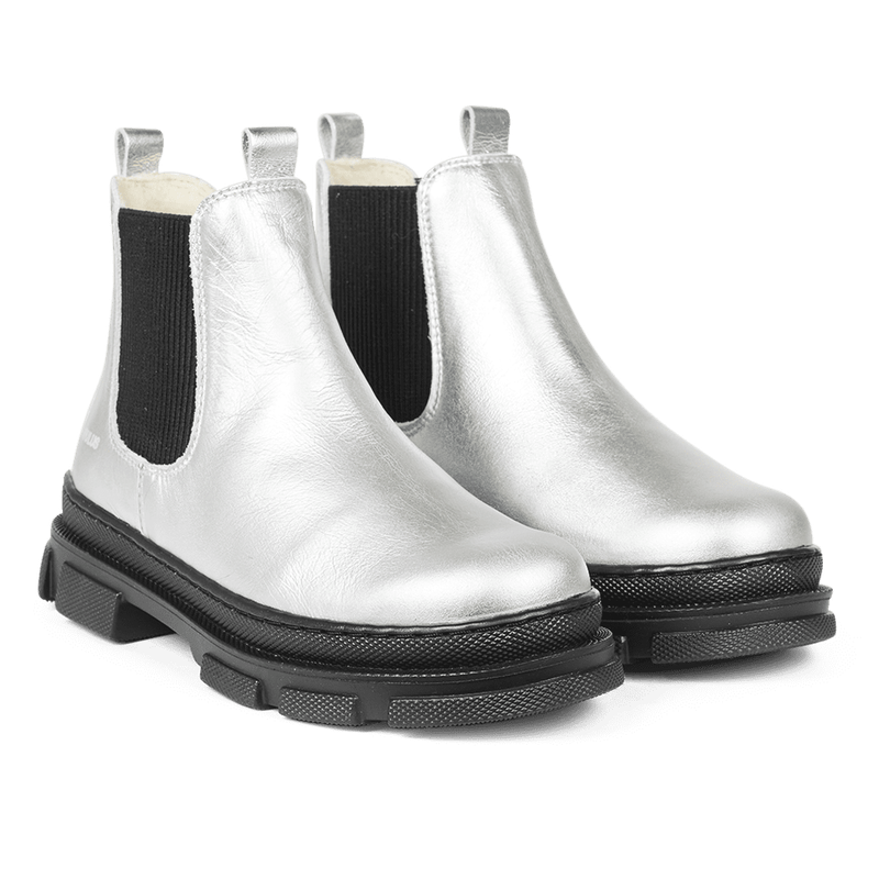 Angulus chelsea boot // zilver, zwart