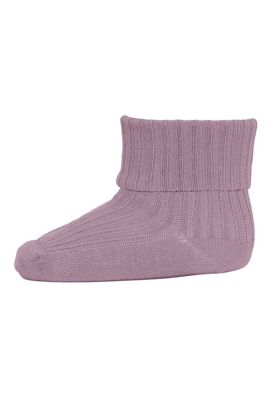 MP Denmark Cotton Rib Baby Socks - Lilac Shadow