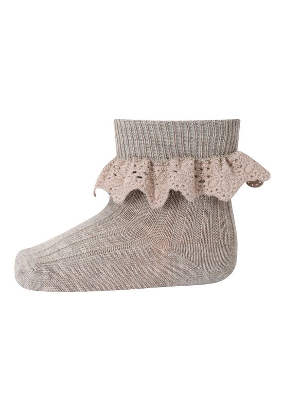 MP Denmark Lisa Socks - Light Brown Melange