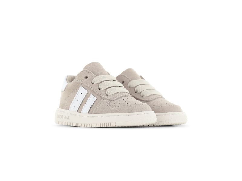 Shoesme basket beige met witte strepen