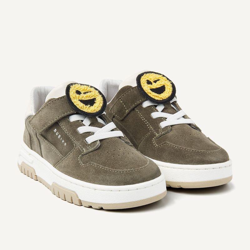Nubikk Basket Court JR – Dark Green Suede
