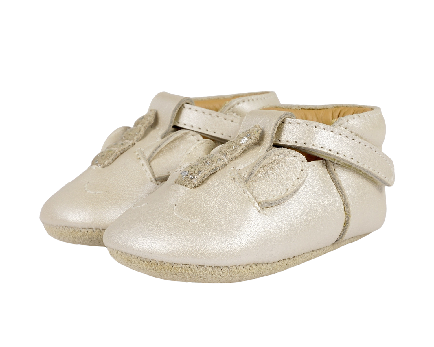 Donsje Baby Footwear // Blinc Shoes | Unicorn - Off White Metallic Leather Donsje Baby Footwear // Blinc Shoes | Unicorn - Off White Metallic Leather