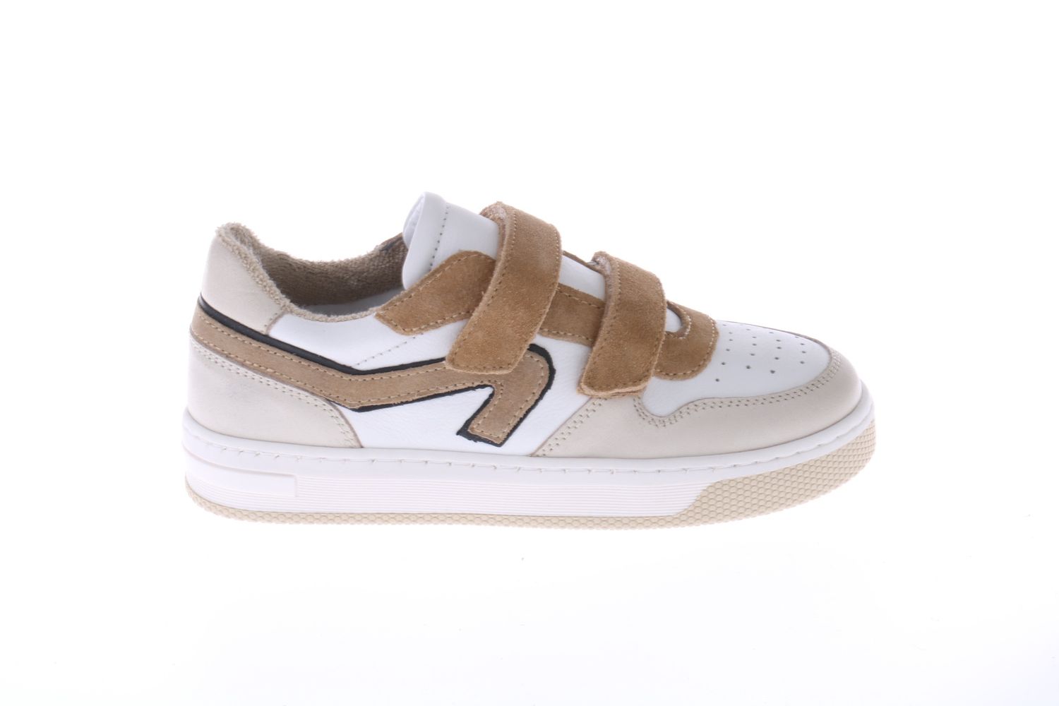 HIP klittenband – wit met beige en taupe HIP klittenband – wit met beige en taupe