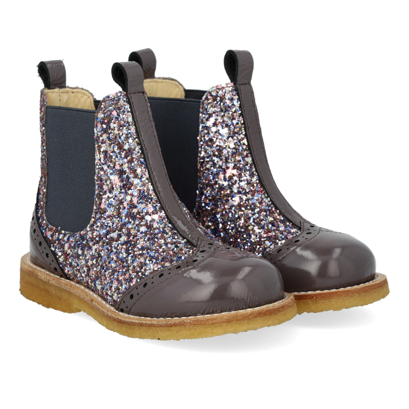Angulus Chelseaboot // Lavender Pastel Multi Glitter