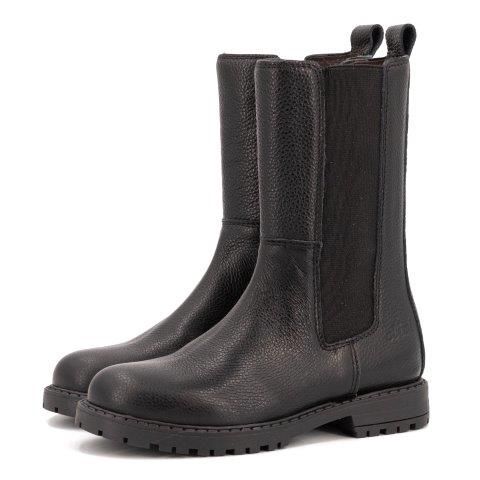 Clic! Chelseaboot zwart met elastiek