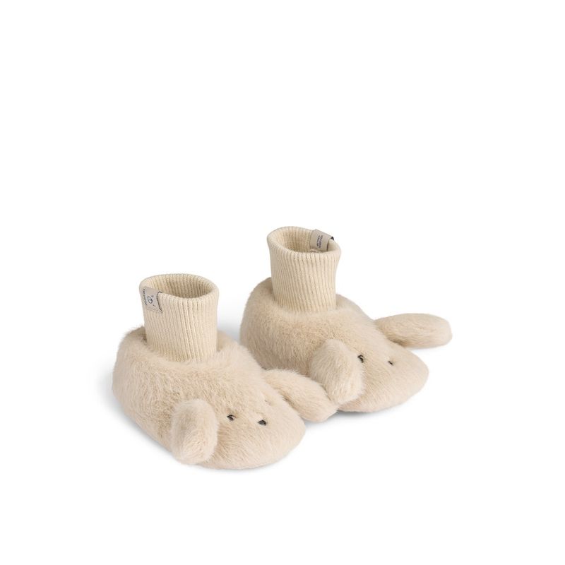 Liewood Beth Rabbit Plush Slippers // Mist