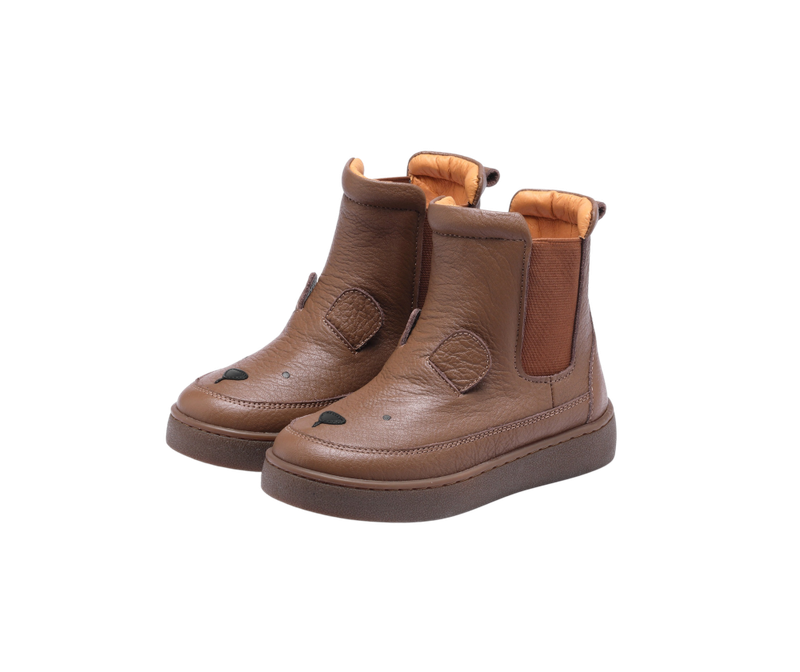 Donsje Kids Footwear // Thuru Classic Bear | Cognac