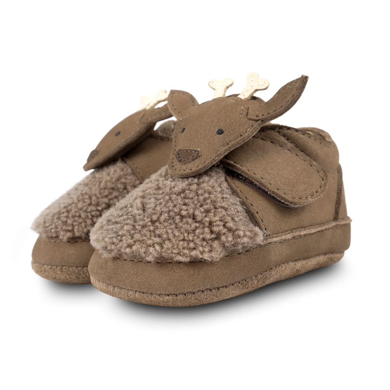 Donsje Baby Footwear // Matijn Sneaker Stag | Hazelnut