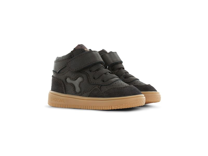 Shoesme donkerbruin basket sneakertje