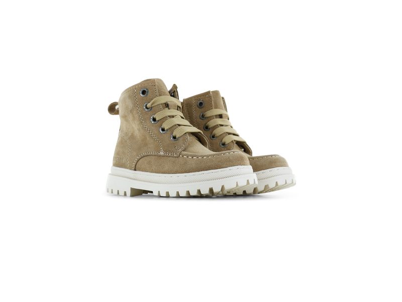 Shoesme bikerboot beige met wit