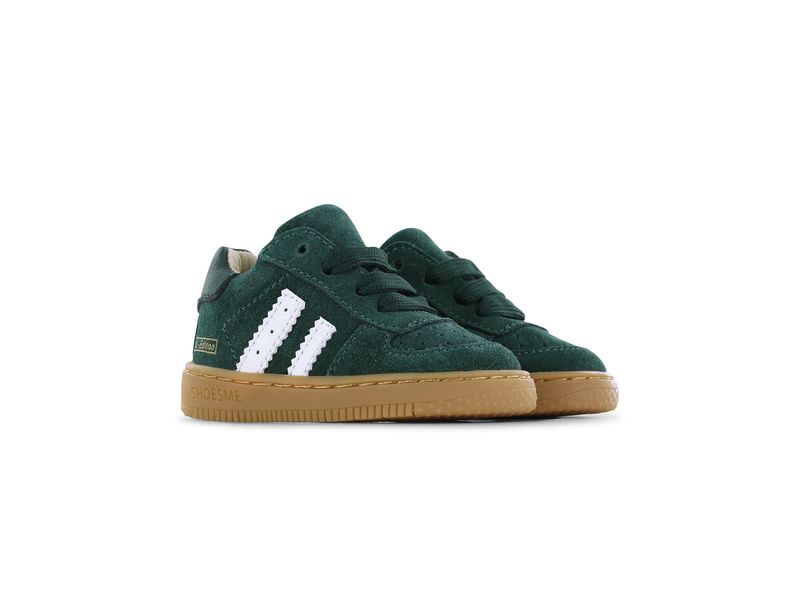 Shoesme lage basket sneaker groen met wit
