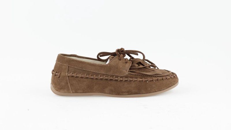 HIP loafer - cognac met franjes