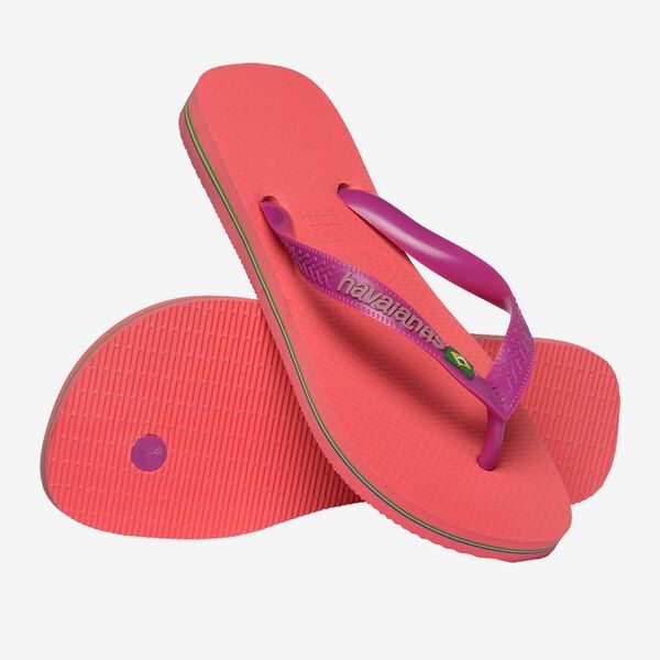Havaianas Brasil Logo // Coral - Pink