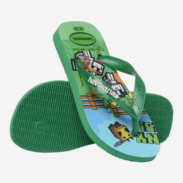Havaianas Kids Minecraft // Green