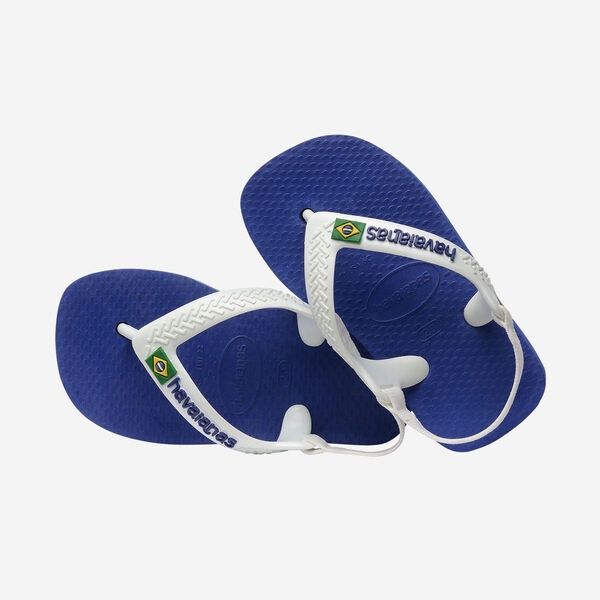 Havaianas Baby Brasil Logo // Marine Blue