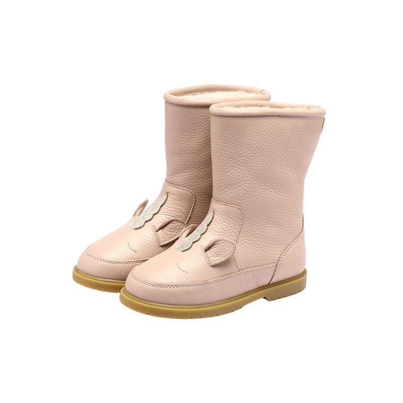 Donsje Kids Footwear // Wadudu Special Boots Unicorn | Light Rose Leather