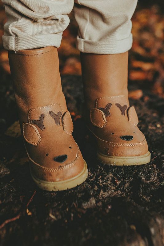 Donsje Kids Footwear // Wadudu Special Boots Stag | Chestnut Leather