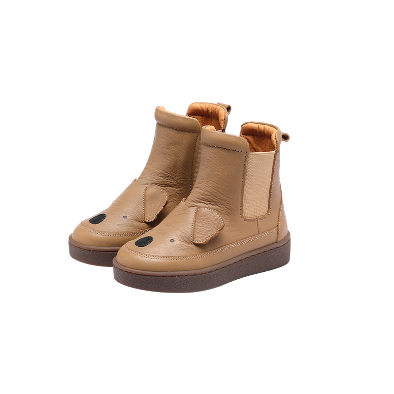 Donsje Kids Footwear // Thuru Classic Boots Koala | Truffle Leather