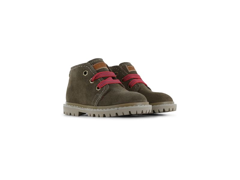 Shoesme veterboot met rode veter