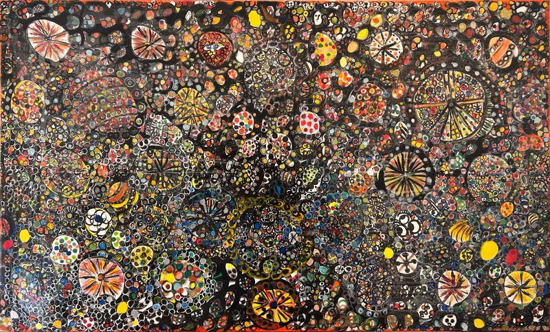 Wheels Of Fortune - Size: 60" x 36"