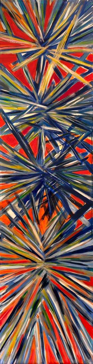 Blue X's - Size: 72