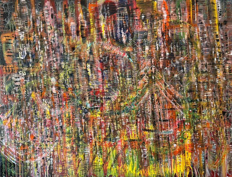 Yellow Forest - Size: 48" x 30"