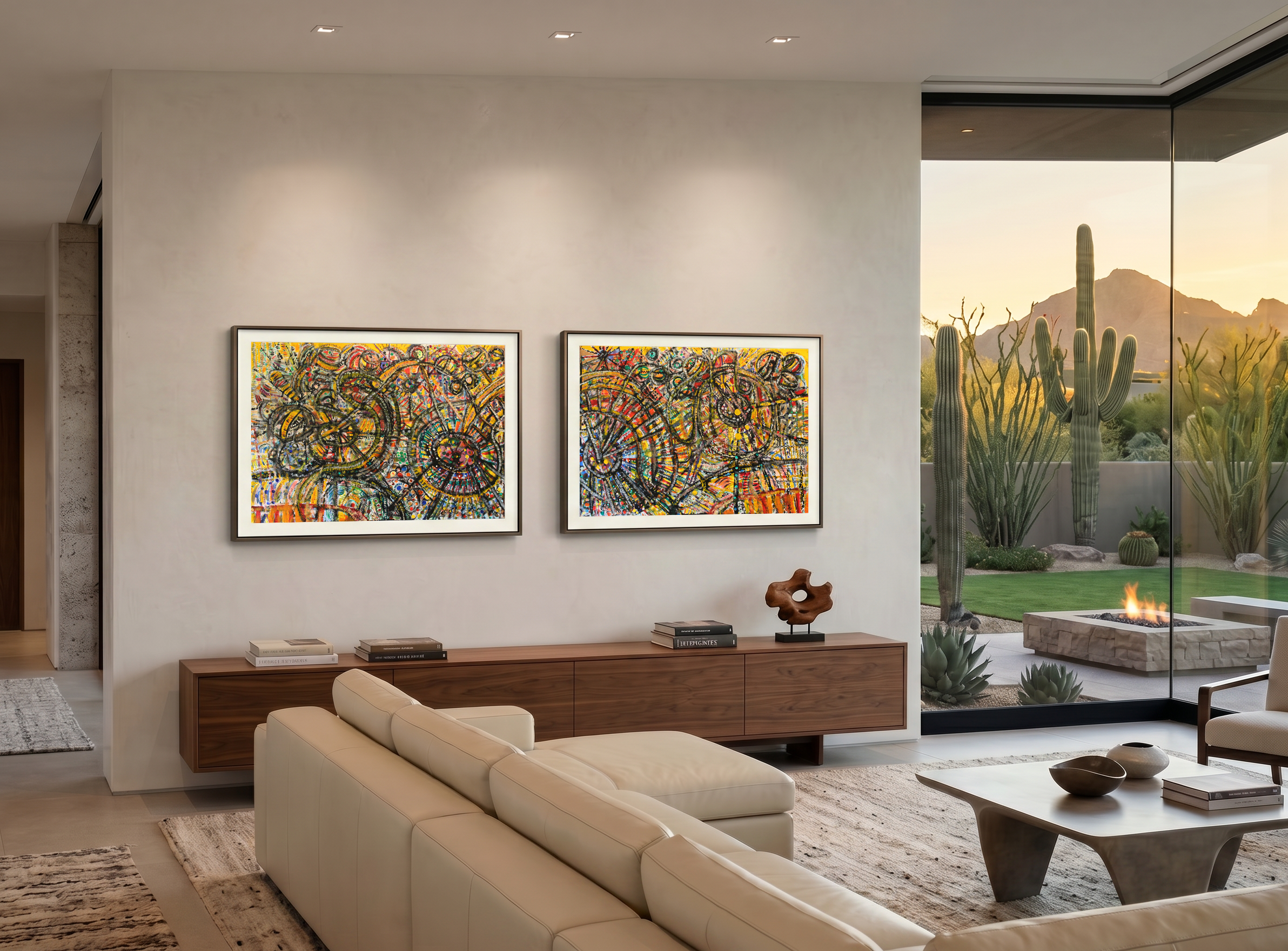 Roller Coaster (diptych) - Size: 80