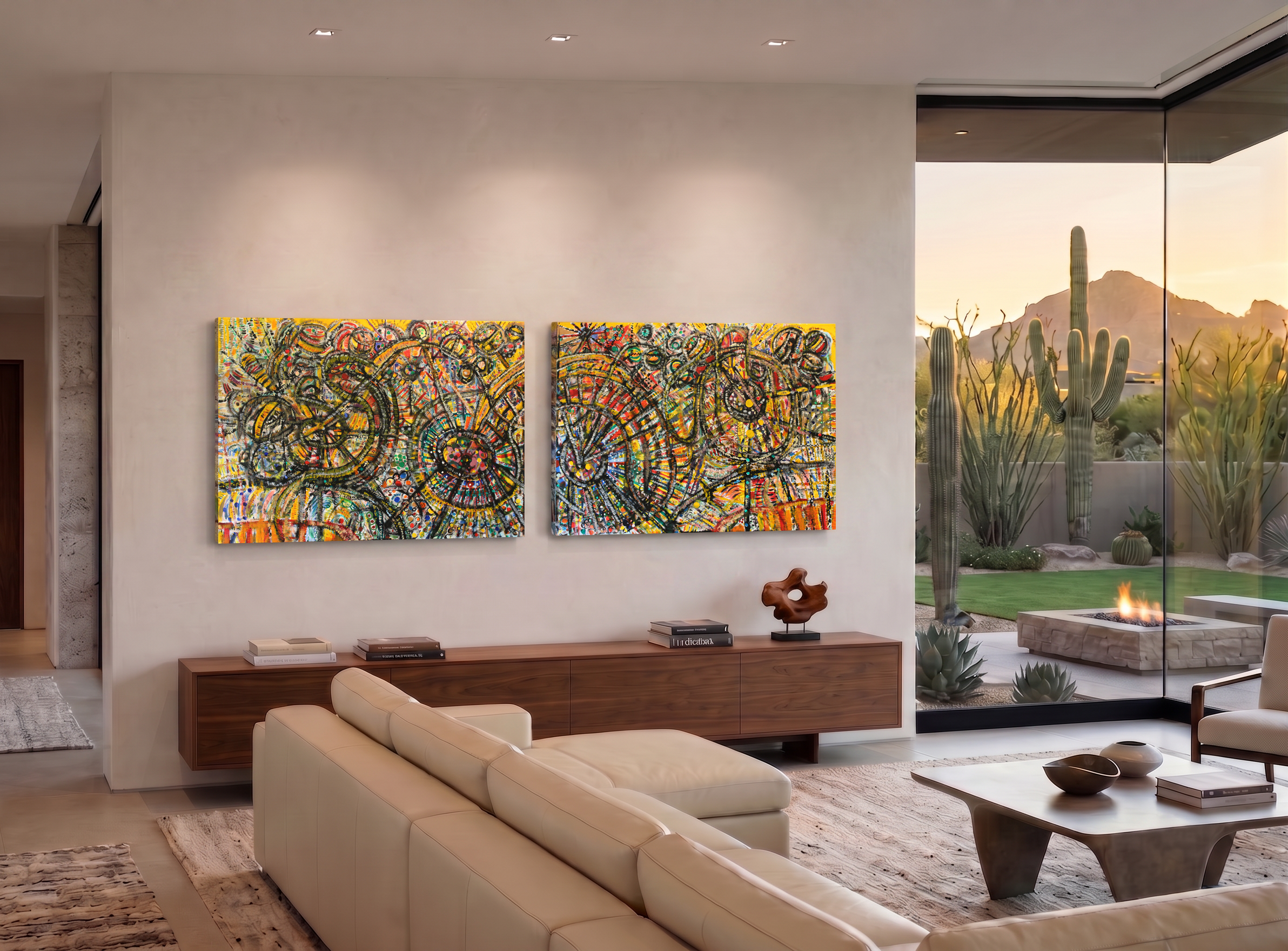 Roller Coaster (diptych) - Size: 80