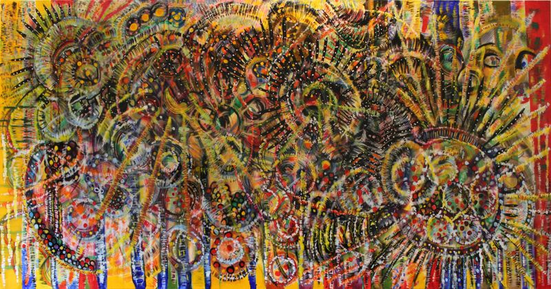 Eyes Win - Size: 72" x 36"