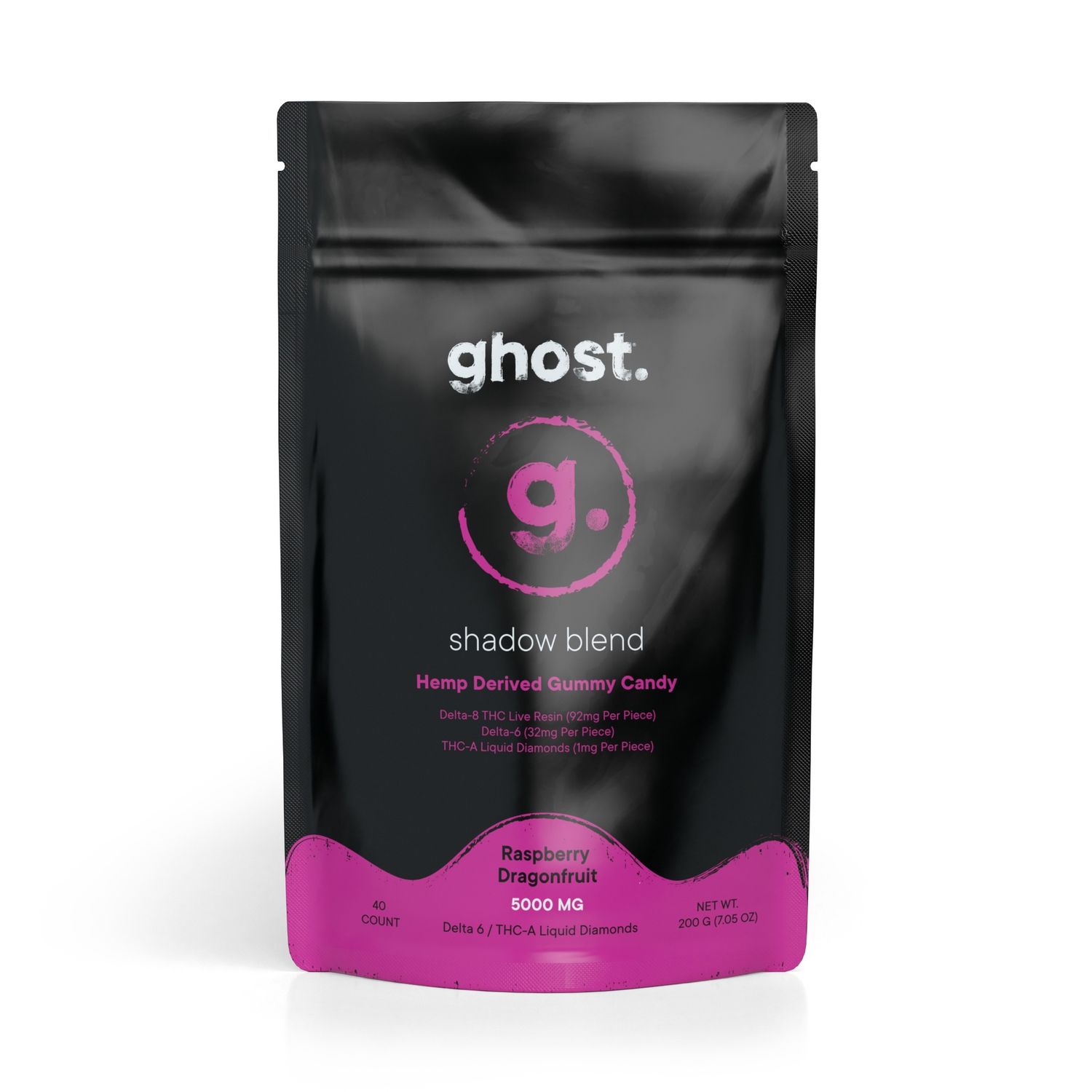 Ghost Shadow Blend Gummies, Flavor: Raspberry Dragonfruit