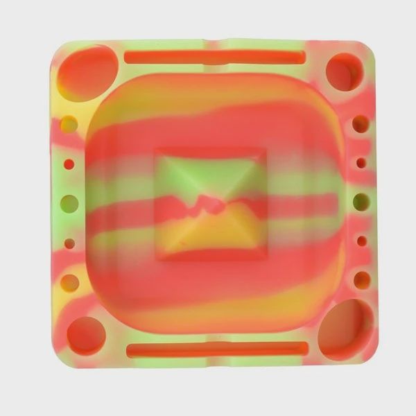 Pulsar Tap Tray - Square Rasta Glow