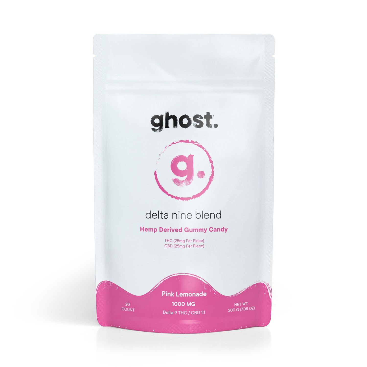 Ghost Delta 9 1:1 Gummies, Flavor: Pink Lemonade