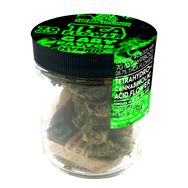 THCA 7.0g Jar, Strain: Gary Payton